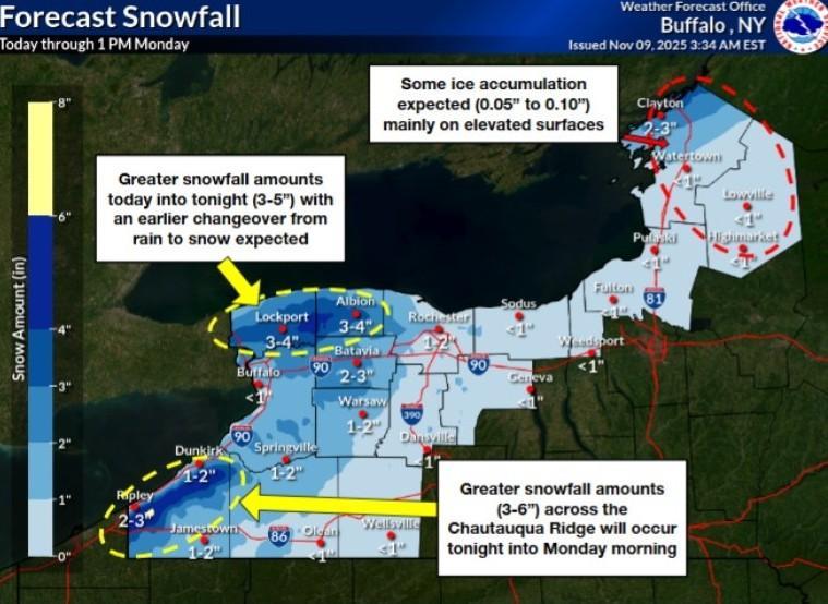 Winter Weather Advisory in Effect for Chautauqua County | Chautauqua Today