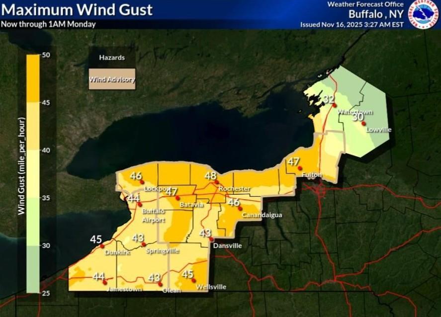 Winter Weather Advisory in Effect for Chautauqua and Cattaraugus ...