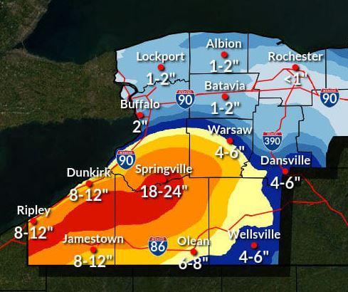Lake Effect Snow Warning Issued for Chautauqua County | Chautauqua Today
