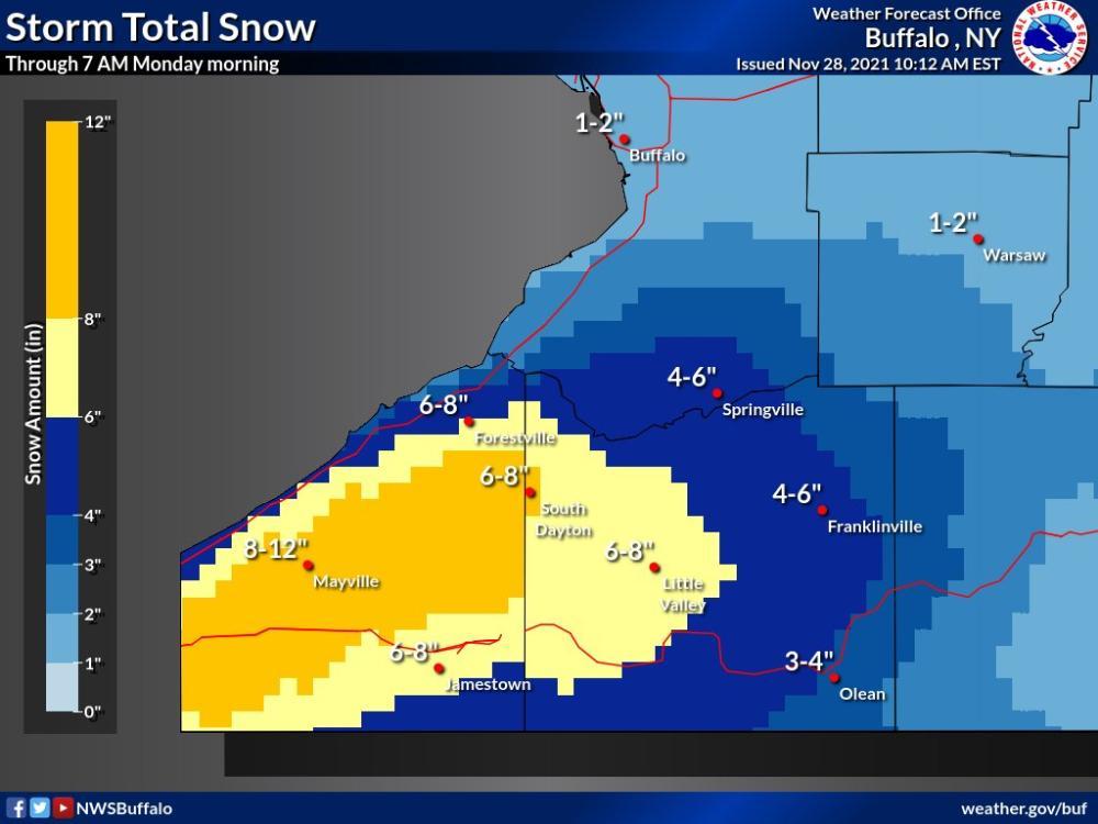 Lake Effect Snow Expected To Hit Chautauqua County Tonight | Chautauqua ...