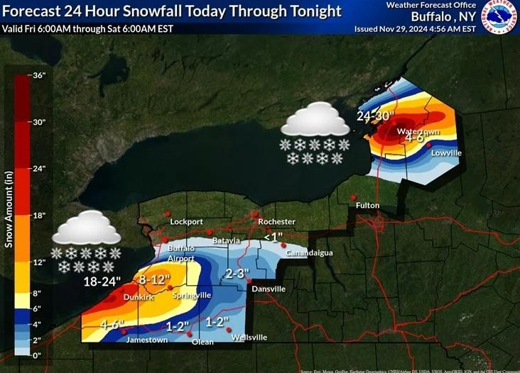 Heavy Lake Effect Snow Begins Today | Chautauqua Today