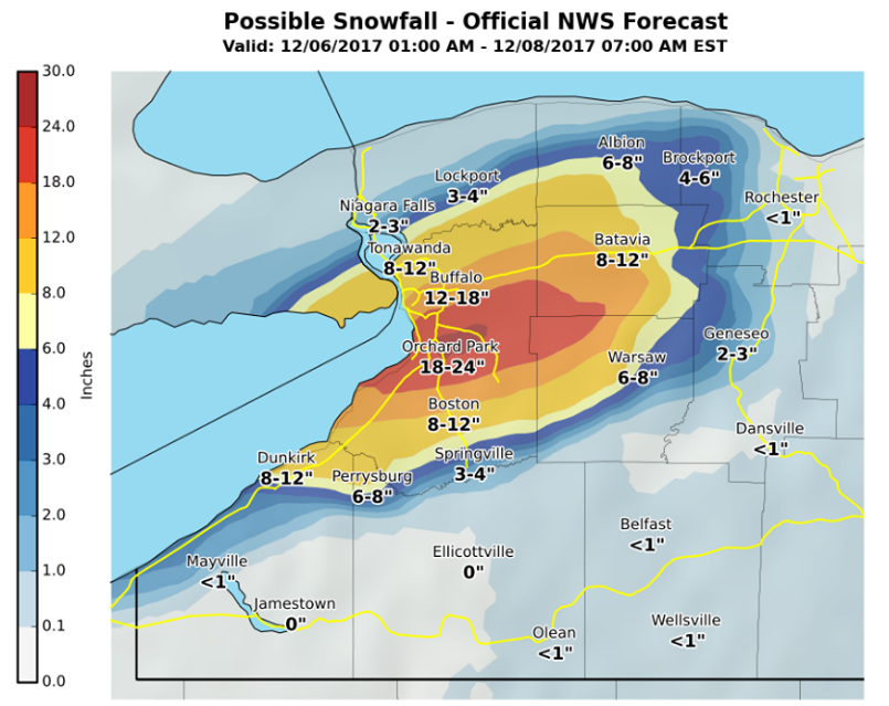 Winter Storm Watch issued for the area | Chautauqua Today