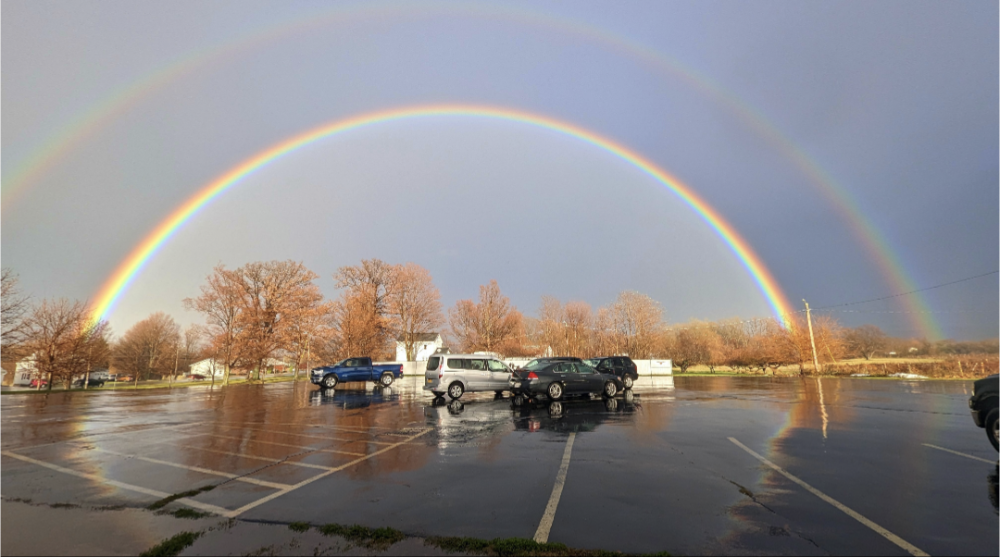 Double Rainbow Visible Throughout County in Wake of Strong Storms ...