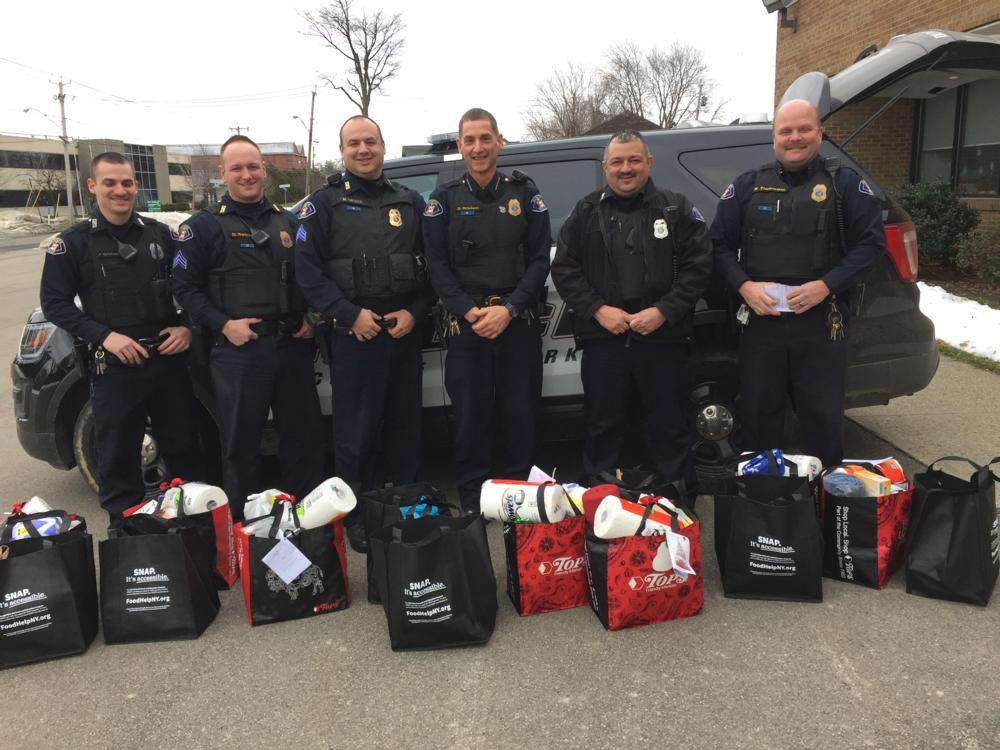Dunkirk police deliver holiday bags to seniors chautauqua today