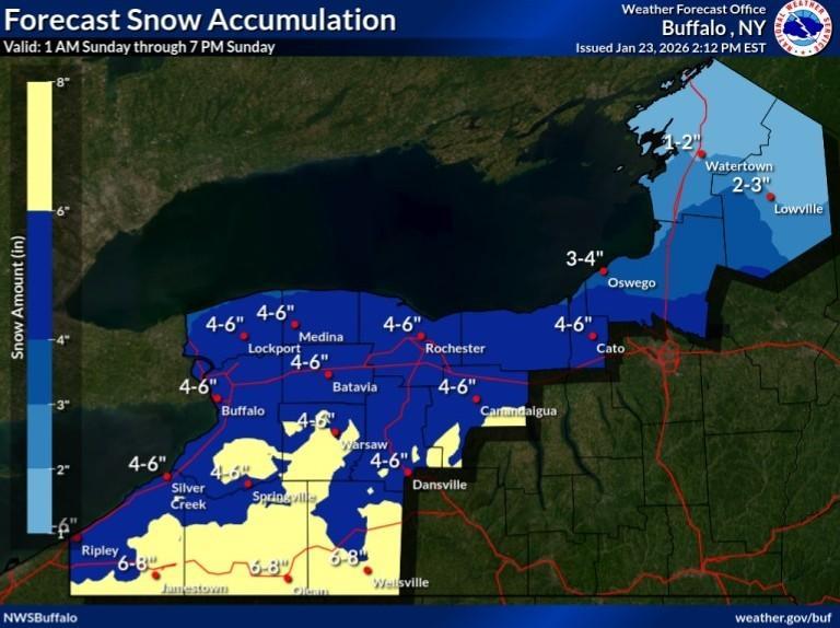 Winter Storm Warning in Effect Through Monday Evening | Chautauqua Today