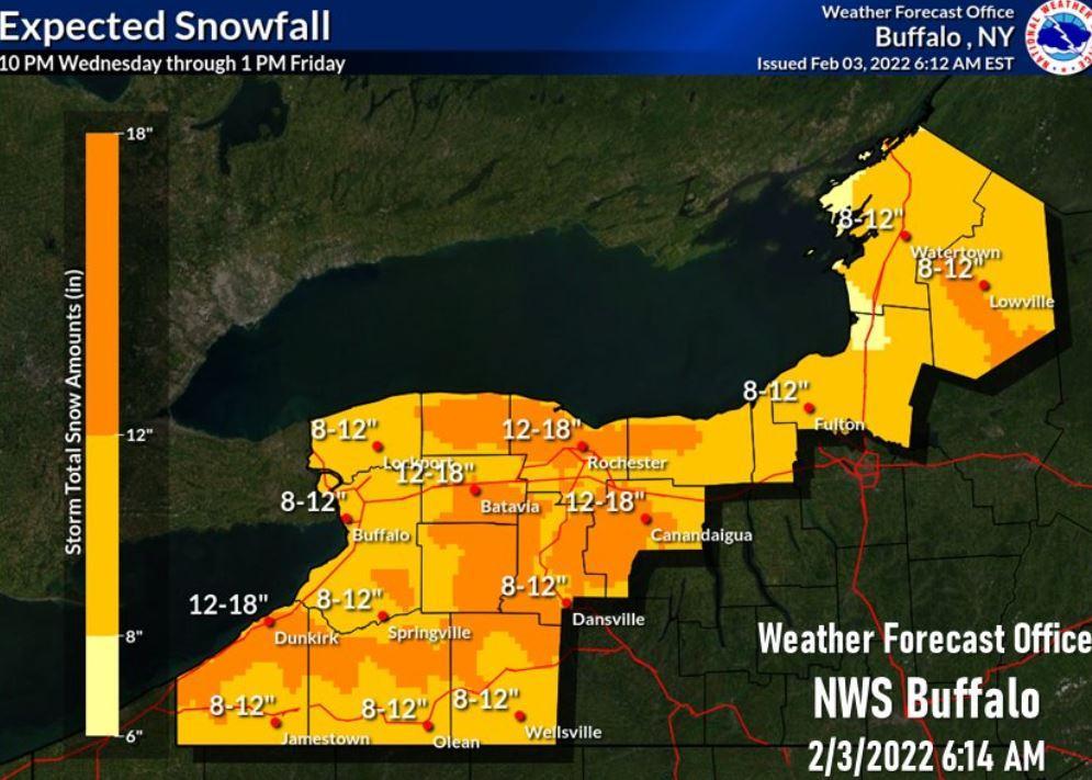 Winter Storm Warning continues until 10 am Friday | Chautauqua Today