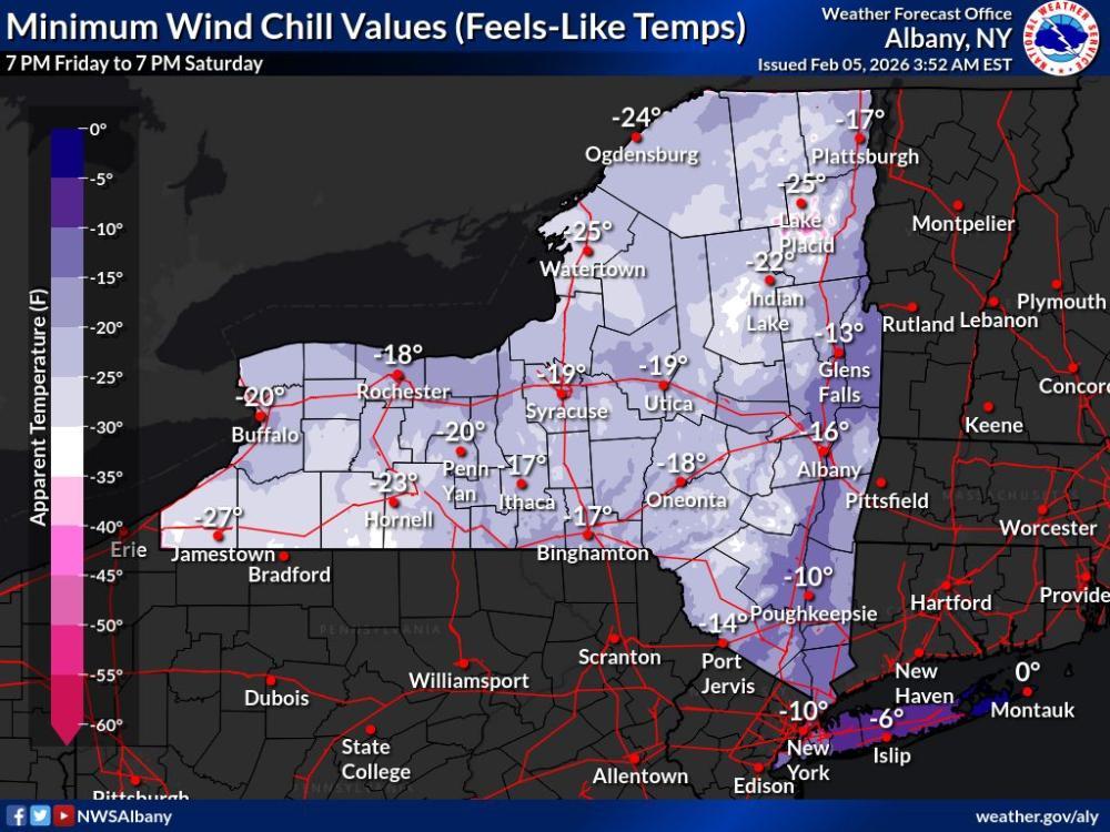 Winter Weather Advisory, Extreme Cold Watch in Effect as Another Arctic ...