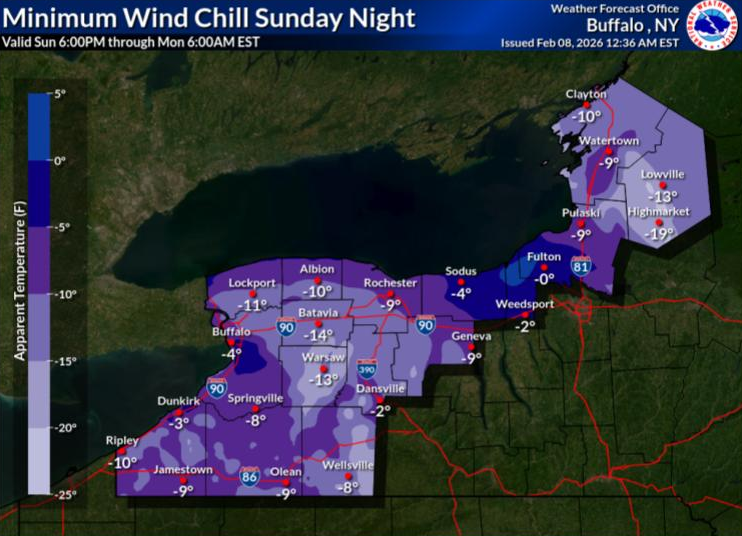 Bitterly Cold Wind Chills Will Continue Through Monday Morning ...