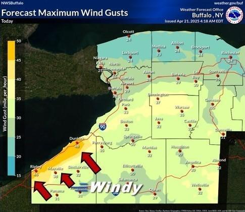 UPDATE: Most of WNY Under Marginal Severe Weather Risk | Chautauqua Today
