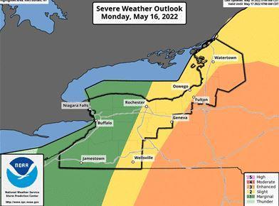 WNY under marginal risk of severe weather today | Chautauqua Today