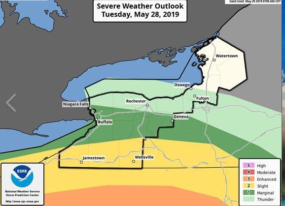 Portions of WNY under slight risk for severe weather today | Chautauqua ...
