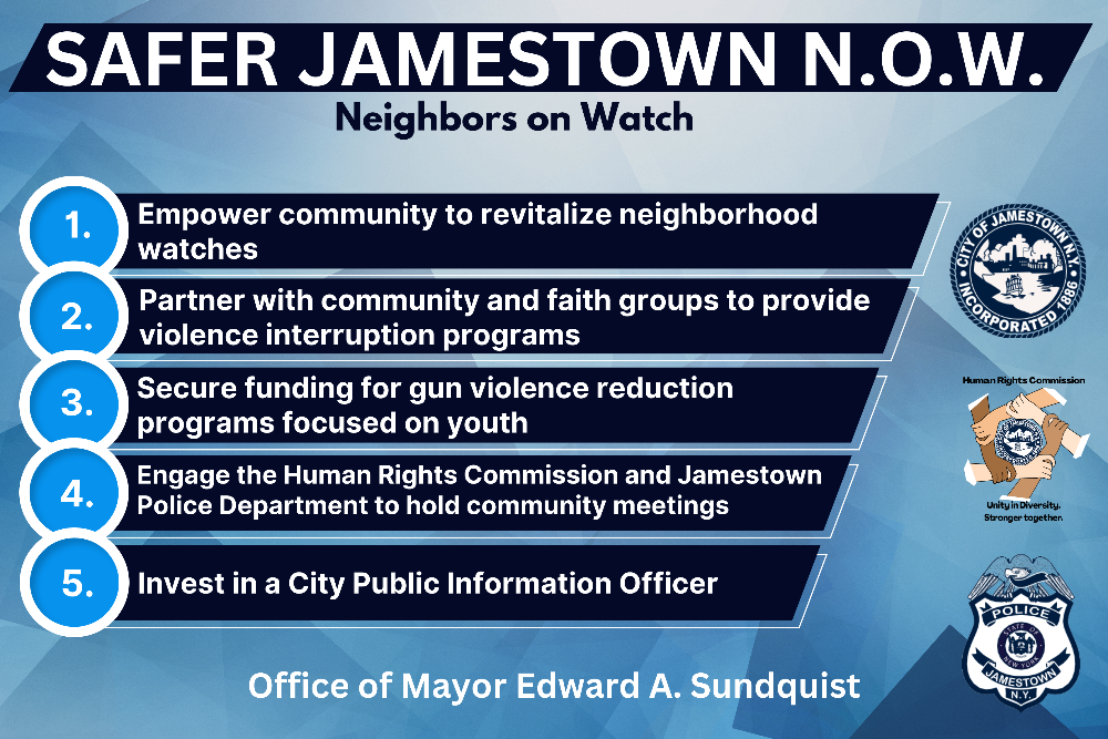 City officials launch Safer Jamestown N.O.W. initiative Chautauqua Today