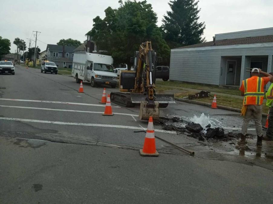 City Crews Working to Repair Water Main Break | Chautauqua Today