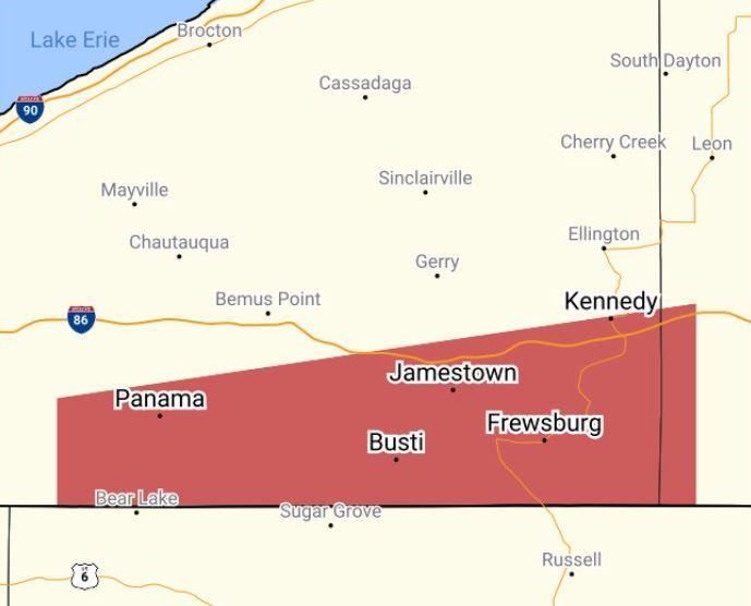Flash Flood Warning for Southeastern Chautauqua County Until 7:30 PM ...