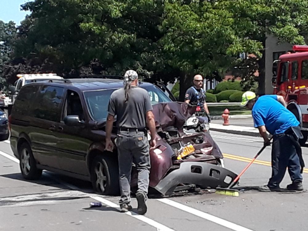 Minivan crashes into bus in Dunkirk Chautauqua Today