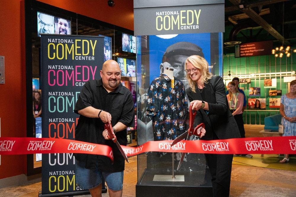 Iglesias performs and cuts ribbon during Lucille Ball Comedy Festival