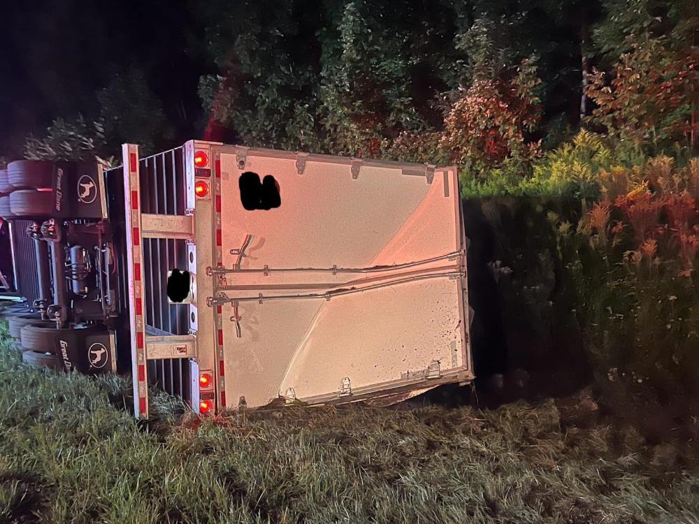Driver Injured in Tractor-Trailer Rollover on I-86 | Chautauqua Today