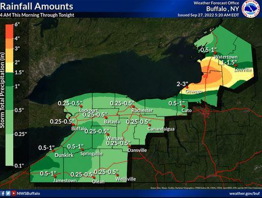 Flood Watch continues through late Tuesday night | Chautauqua Today