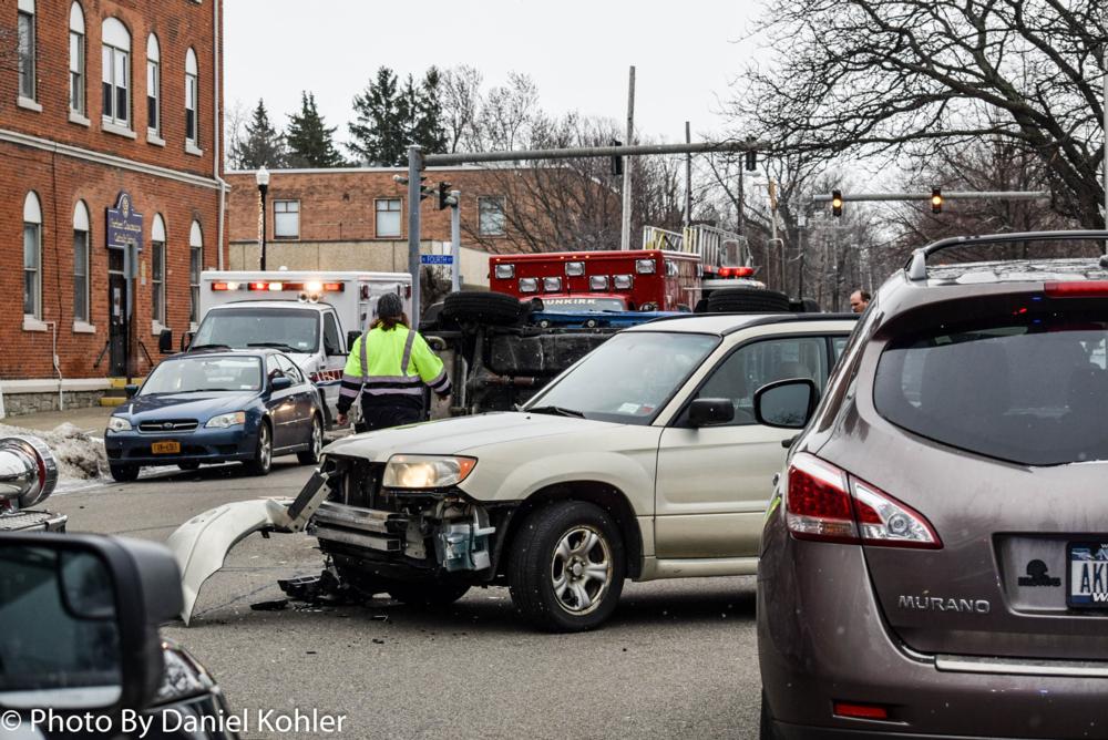 One Hospitalized in TwoVehicle Rollover Crash in Dunkirk Chautauqua