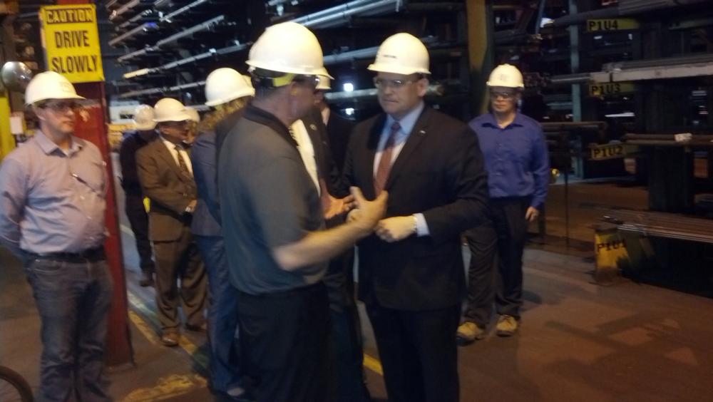 Reed Visits Dunkirk Specialty Steel Chautauqua Today