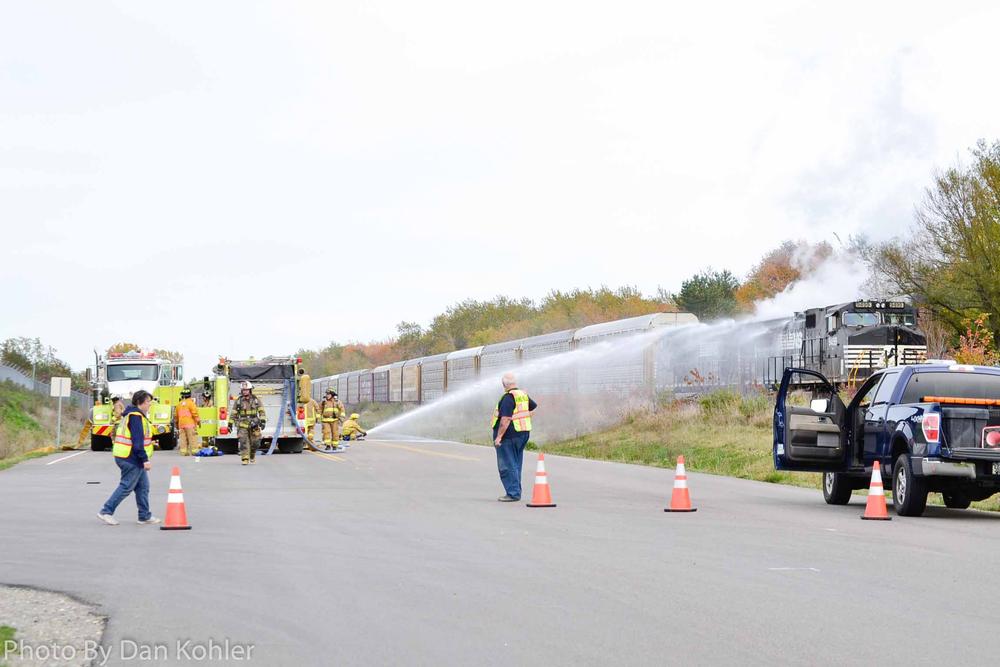 Freight train engine catches fire near Dunkirk | Chautauqua Today
